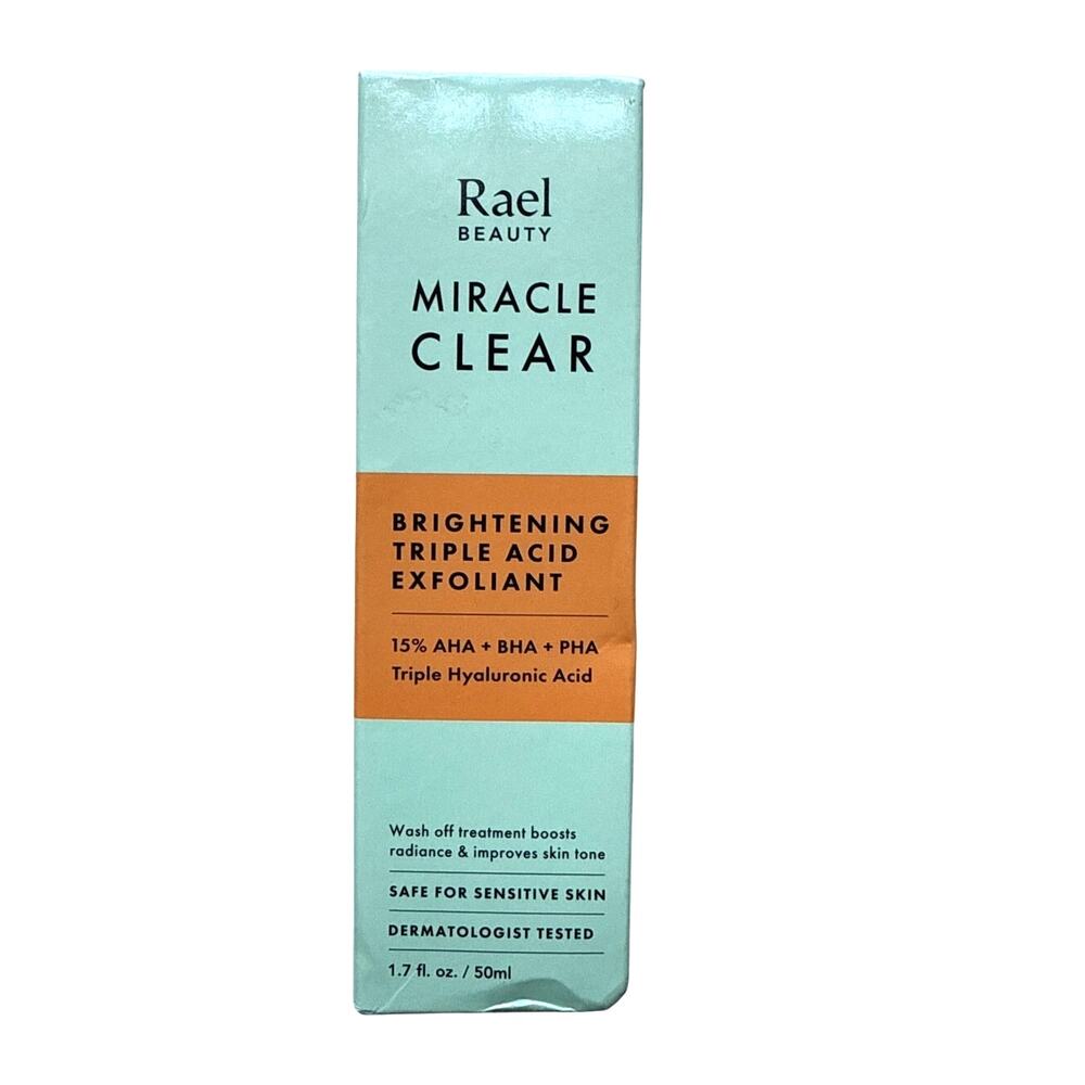 Rael Beauty Miracle Clear Brightening Triple Acid Exfoliant New in Box